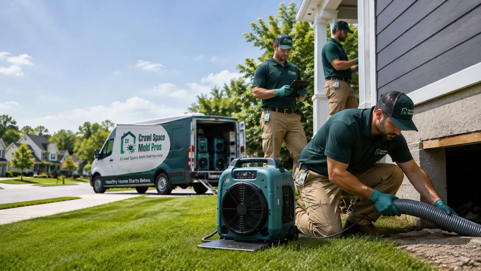 Crawl Space Mold Removal in Tampa, KS